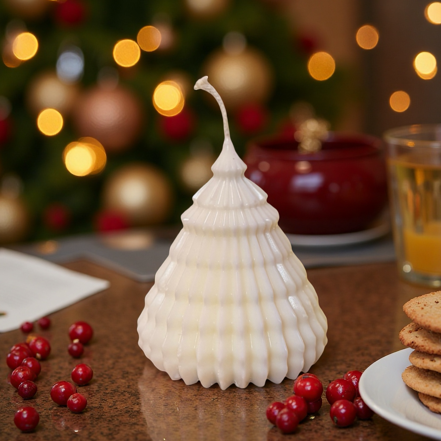 Bougie Décorative Sapin Hivernal