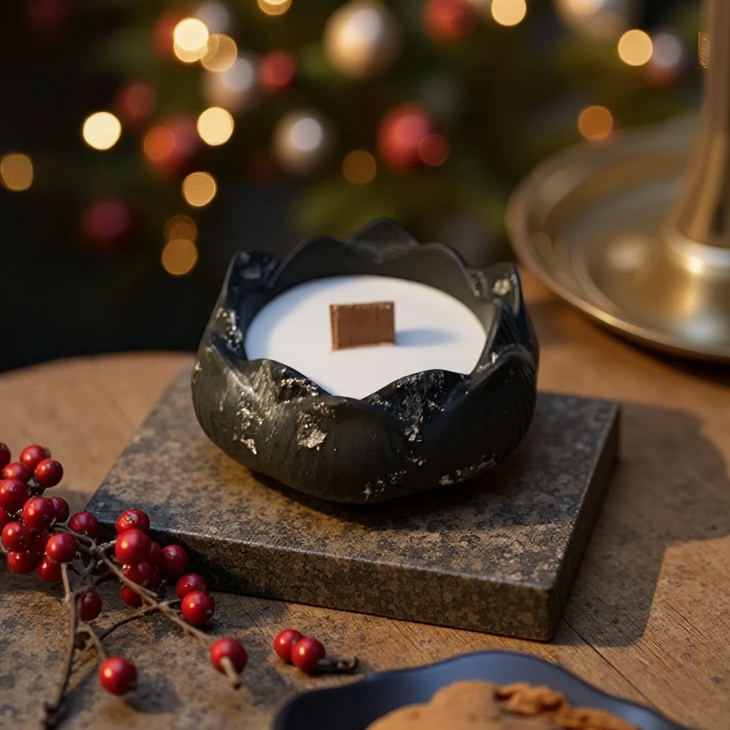 Bougie Hokkaïdo festive