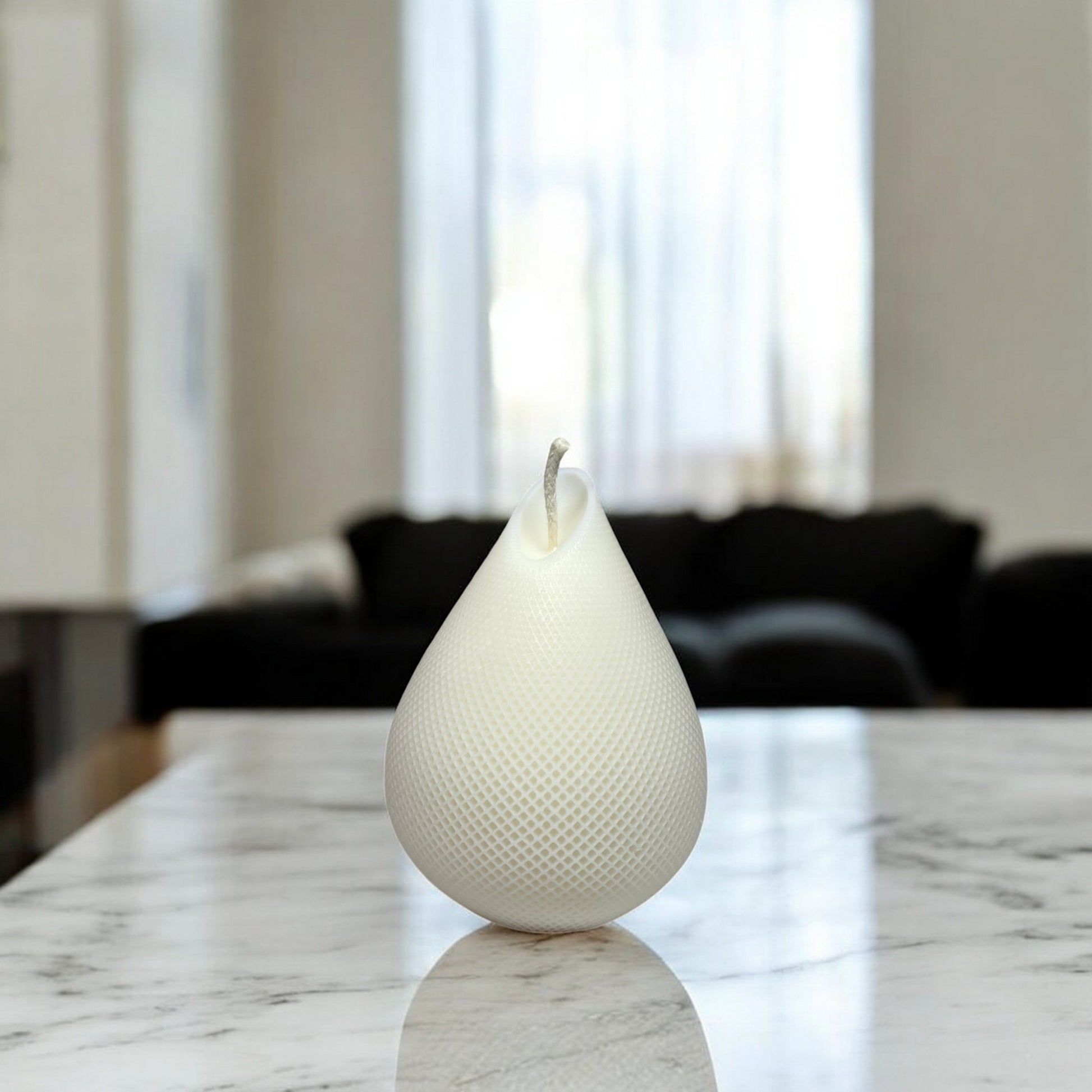Bougie Venise, artisanale design en cire de soja, parfumée, décoration d'intérieur minimaliste, couleur clair – HO'MAHA.