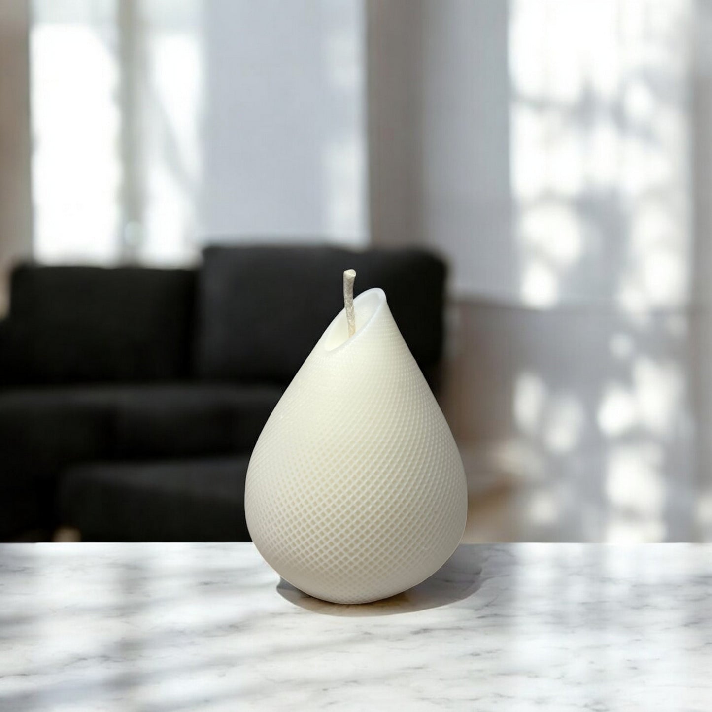 Bougie Venise, artisanale design en cire de soja, parfumée, décoration d'intérieur minimaliste, couleur clair – HO'MAHA.
