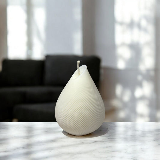 Bougie Venise, artisanale design en cire de soja, parfumée, décoration d'intérieur minimaliste, couleur clair – HO'MAHA.